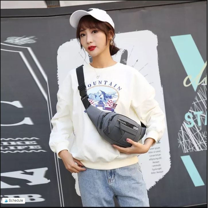 Men Fashion Zipper Fanny Bum Pouch Waterproof Square Waist Pack Travel Outdoor Sports Casual Street Chest Square Men s Fashion Bags Belt bags Clutches and Pouches on Carousell