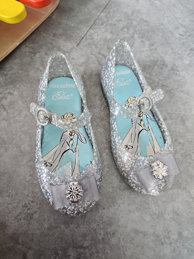 Mini Melissa Elsa frozen sheos, Babies & Kids, Babies & Kids Fashion on
