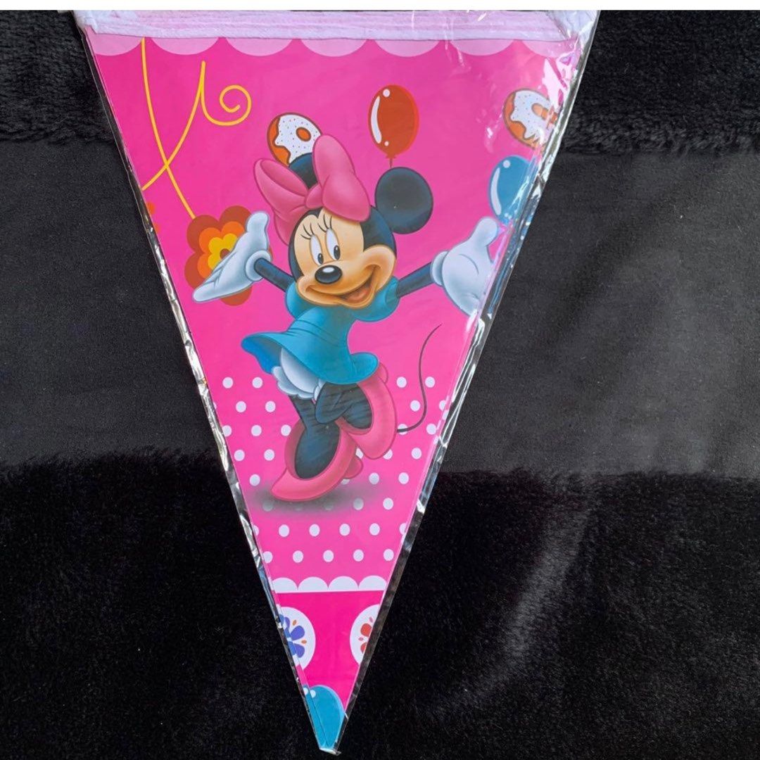 Minnie Mouse birthday party banner / party deco, Hobbies &amp; Toys ...