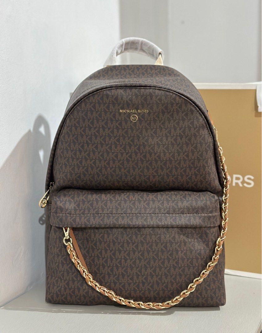 Slater large logo backpack michael kors deals