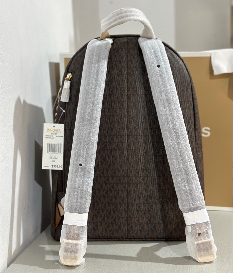 MK Slater Large Logo Backpack Luxury Bags Wallets on Carousell