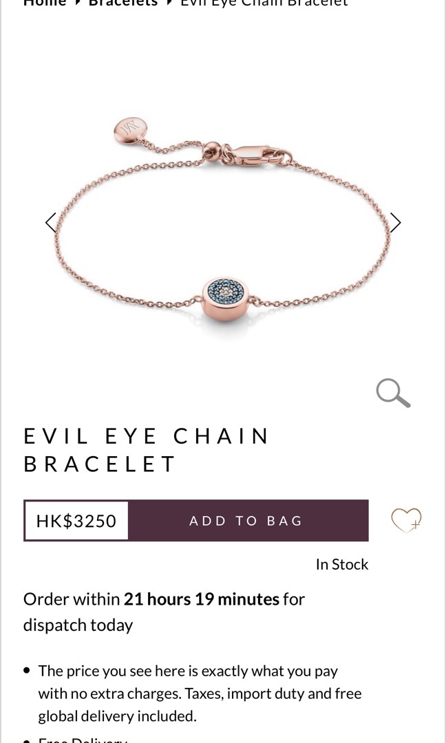 Monica vinader sales evil eye bracelet