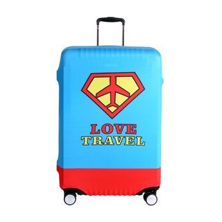 【快速出貨】Mr.Box 高彈性行李箱防塵套(適用26-29吋)-熱愛旅行