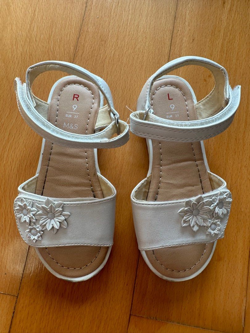 M&s womens clearance white sandals