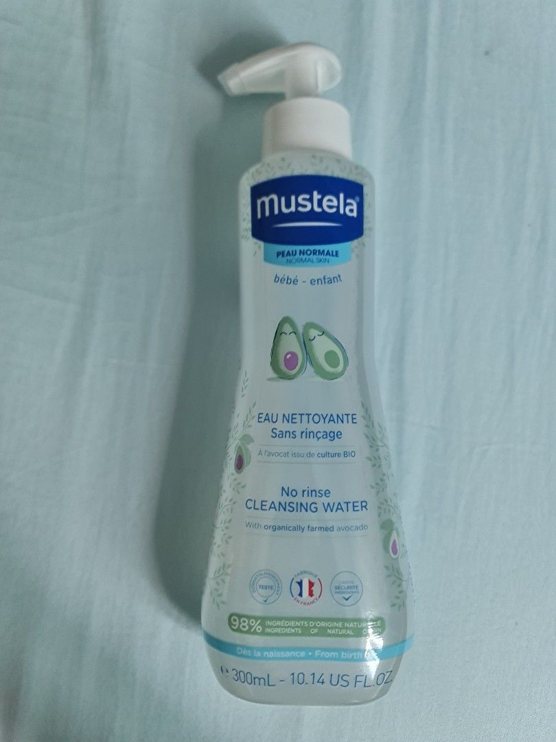 Mustela Cleansing Water No-Rinsing With Avocado - Eau nettoyante à