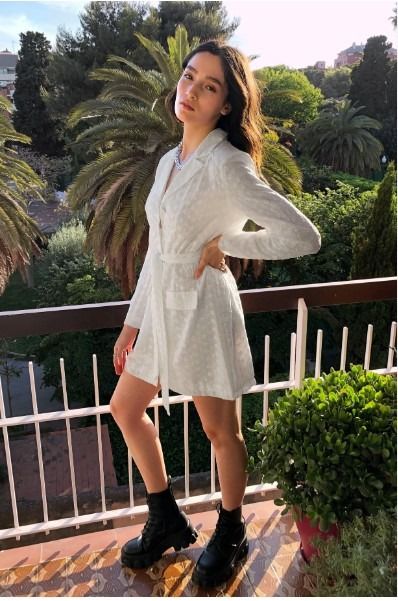 Nasty Gal White Workin Nine to 5 Blazer Dress Women s Fashion