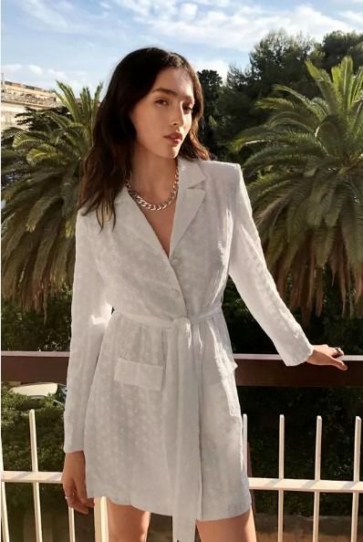Nasty Gal White Workin Nine to 5 Blazer Dress Women s Fashion