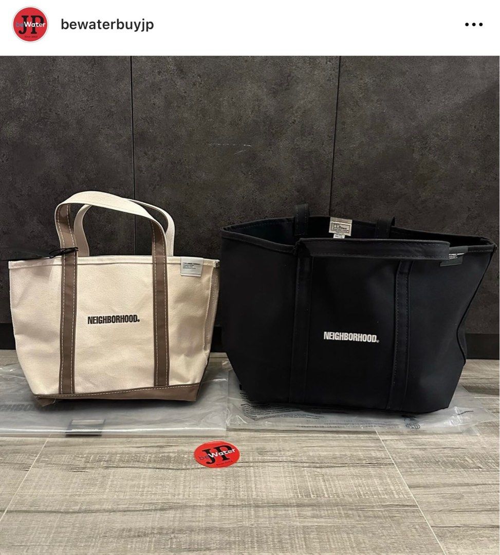 NEIGHBORHOOD NH X L.L.BEAN  BLACK TOTE-Sメンズ