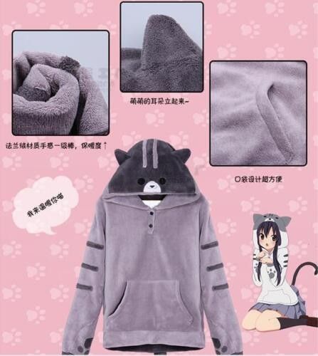 Cat hoodie with outlet ears and tail