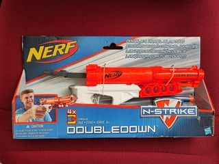 Nerf gun N-Strike double down hasbro 兒童玩具海綿子彈槍鞋之寶