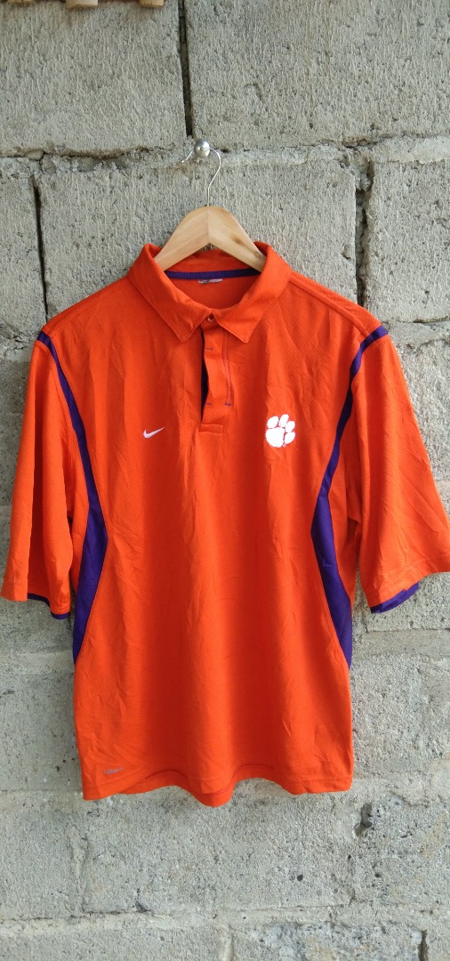 NIKE DRI FIT POLO CLEMSON TIGERS Men s Fashion Tops Sets