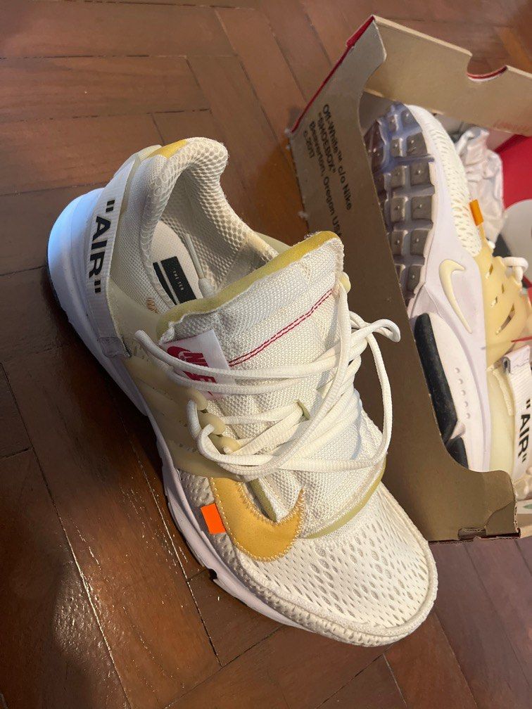 Off white presto shop foam yellowing