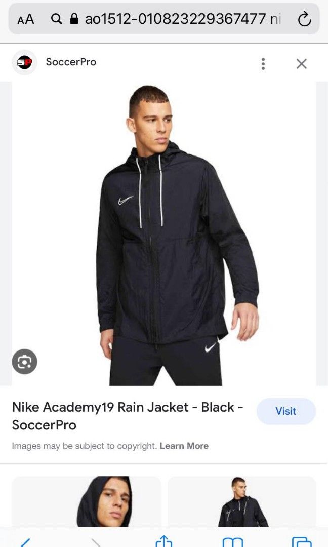 Nike academy 19 top rain jacket