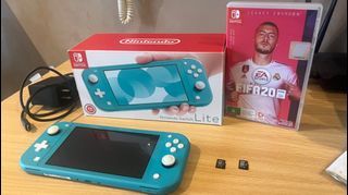 Nintendo switch lite bundle in perfect condition