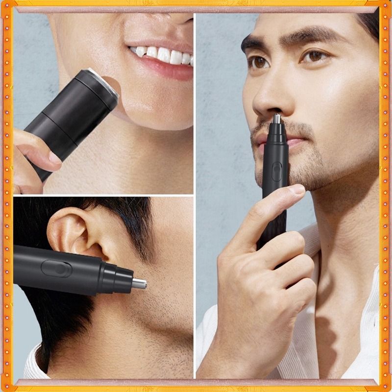 Electric razor with nose hair trimmer deals