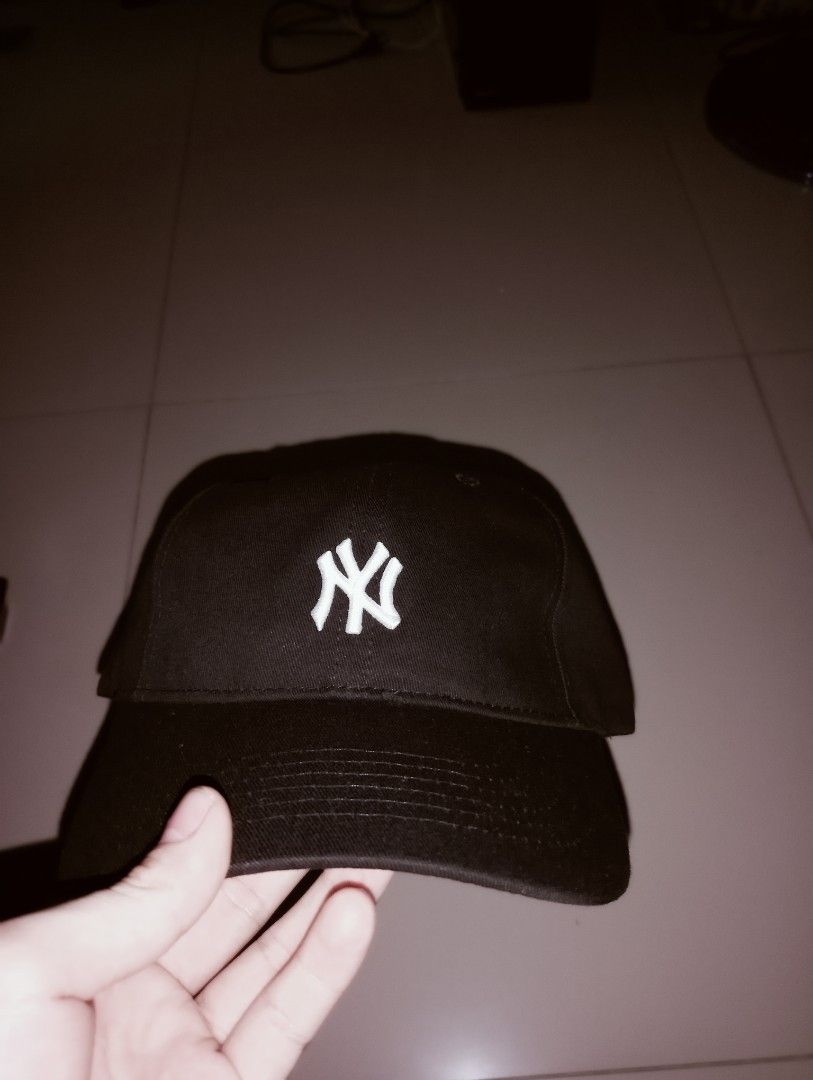 Korean Leather New York style baseball cap #0010