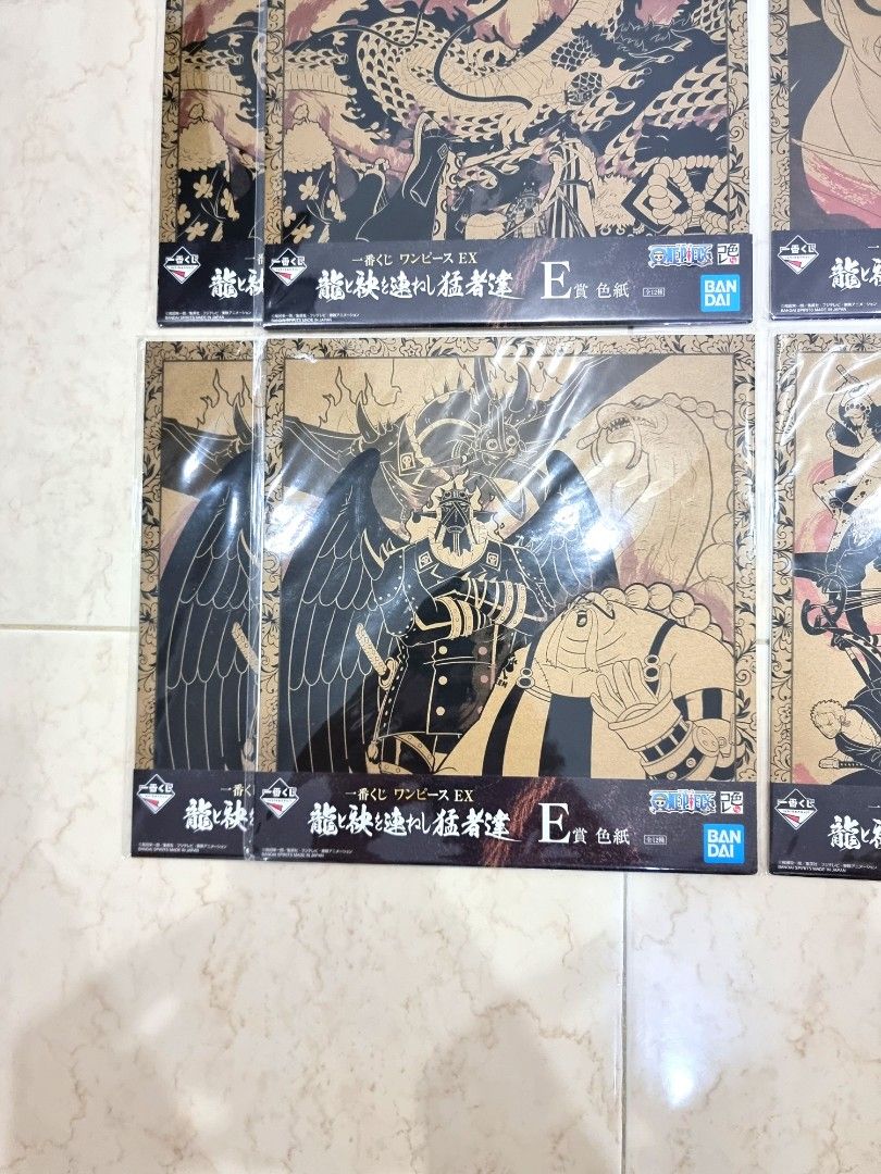 Bandai One Piece King & Queen Dragon Ichiban Kuji EX Anime Shikishi Board