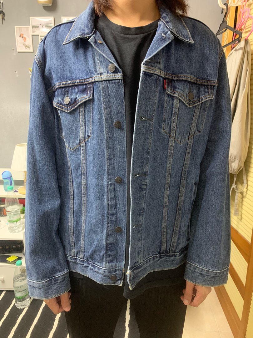 Levi long deals denim jacket