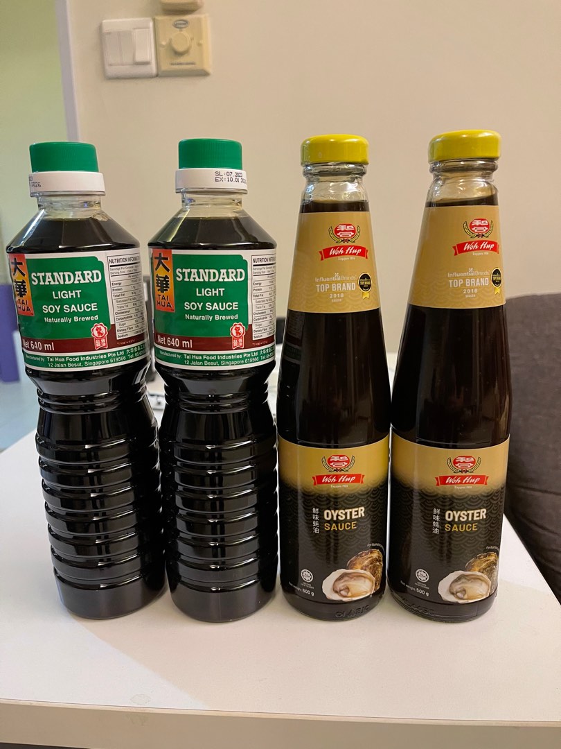 Oyster sauce and soy sauce, Food & Drinks, Spice & Seasoning on Carousell