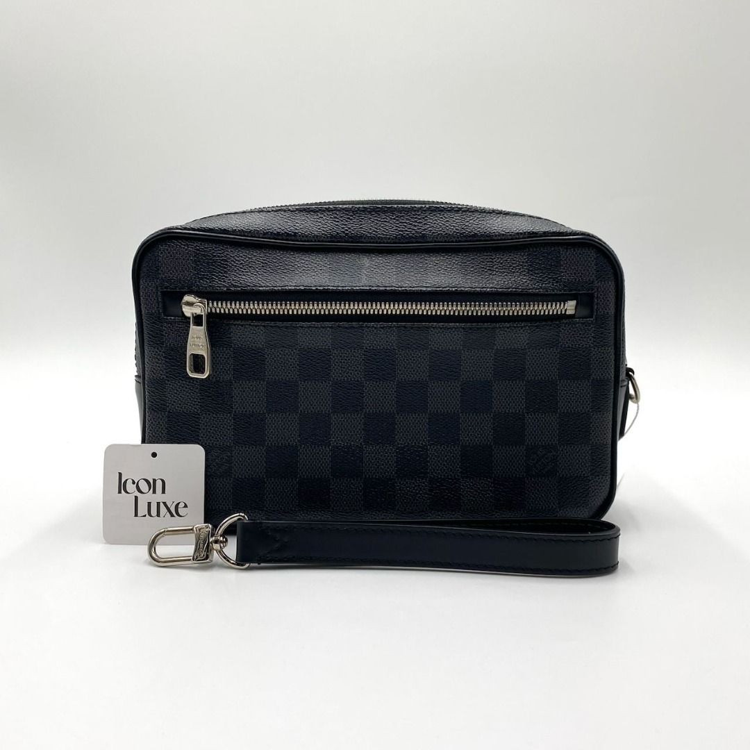 LOUIS VUITTON KASAI CLUTCH IN DAMIER GRAPHITE, Luxury, Bags & Wallets on  Carousell