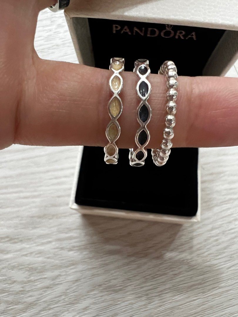 Pandora Stacked Rings Women s Fashion Jewelry Organisers