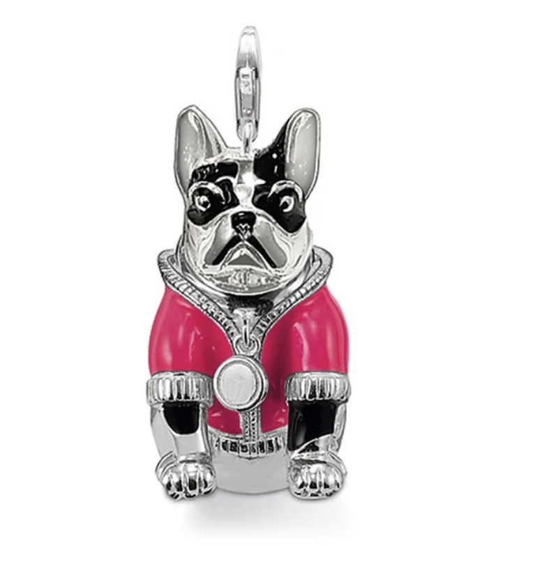 french bulldog bag charm - Gem