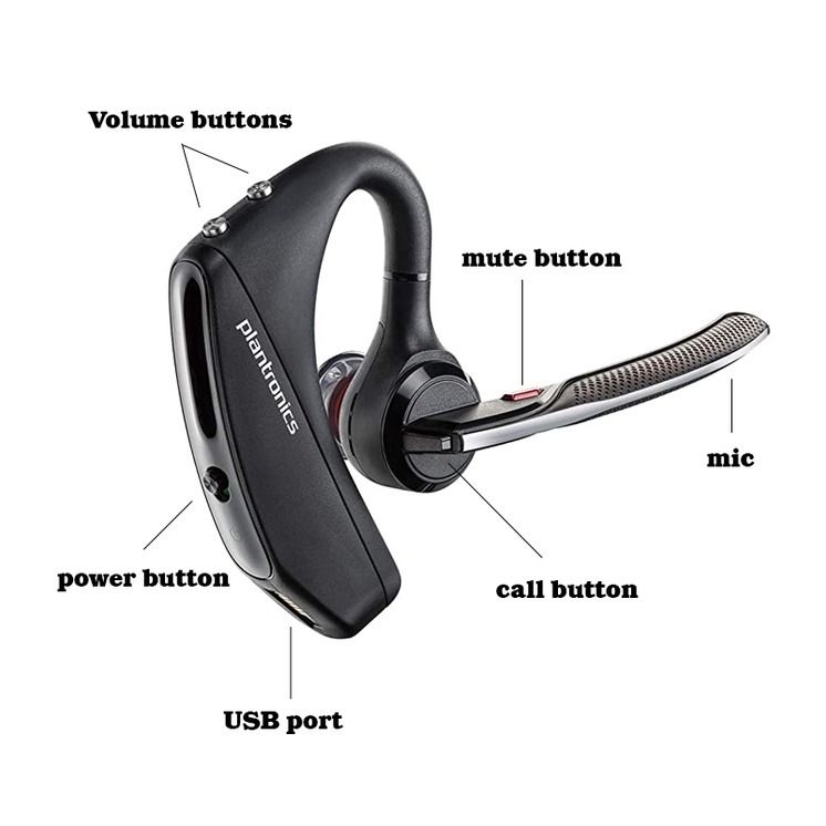 Plantronics voyager 5200 uc noise cancelling bluetooth clearance headset