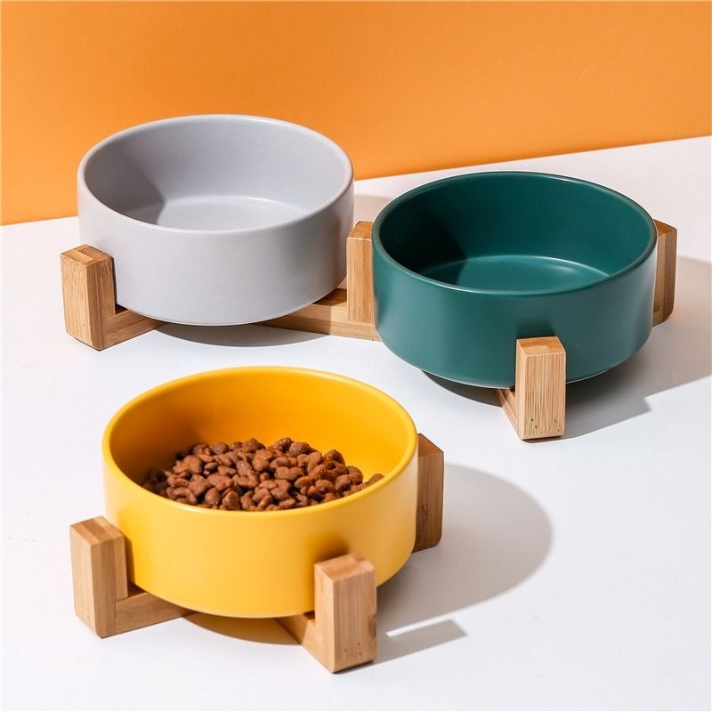 Elevated ceramic dog bowls sales