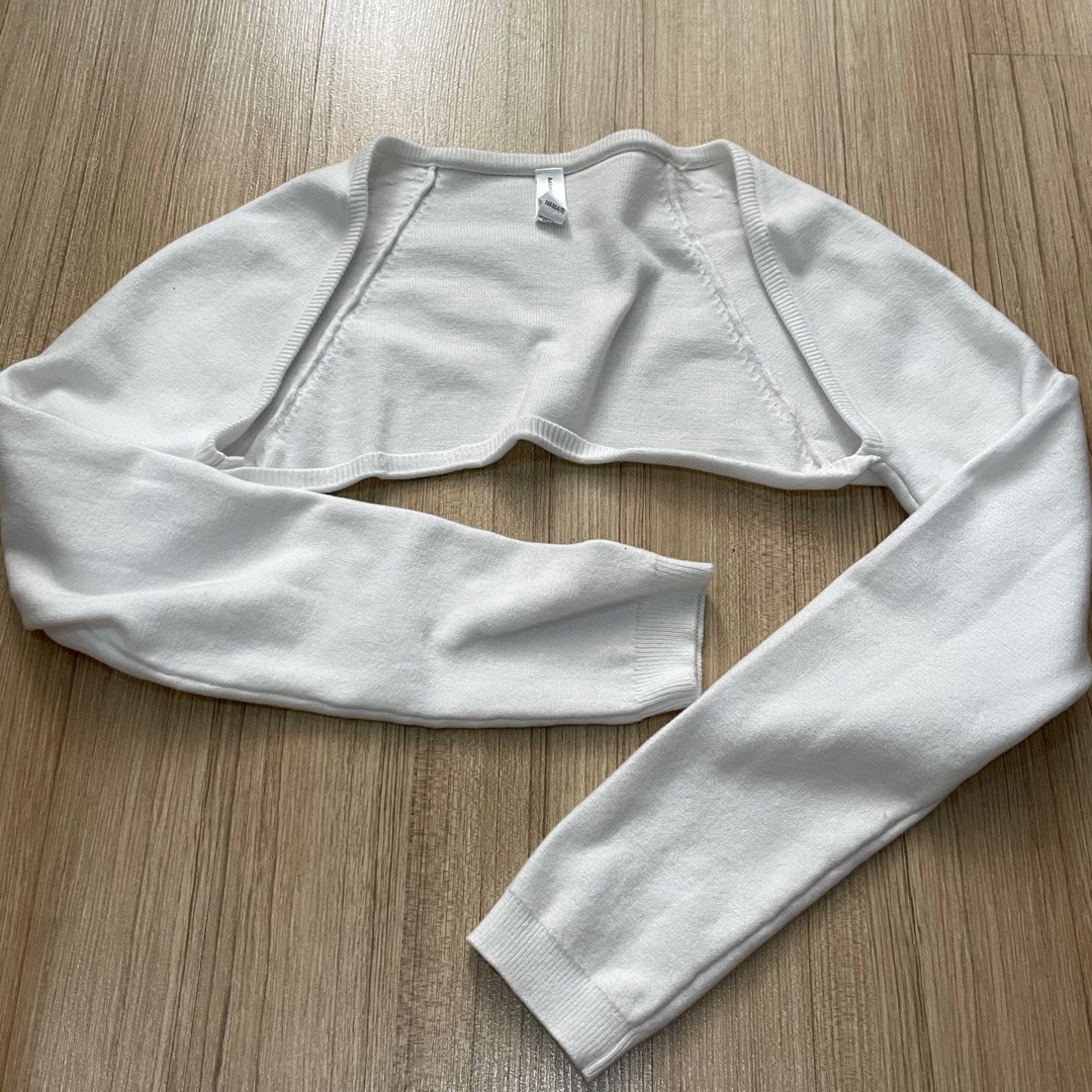 Premium white cotton bolero (sleeve), Women's Fashion, Tops