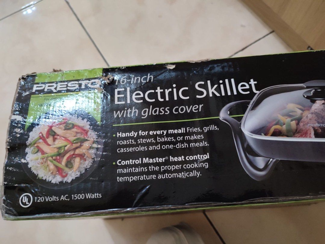  Presto 06852 16-Inch Electric Skillet with Glass Cover