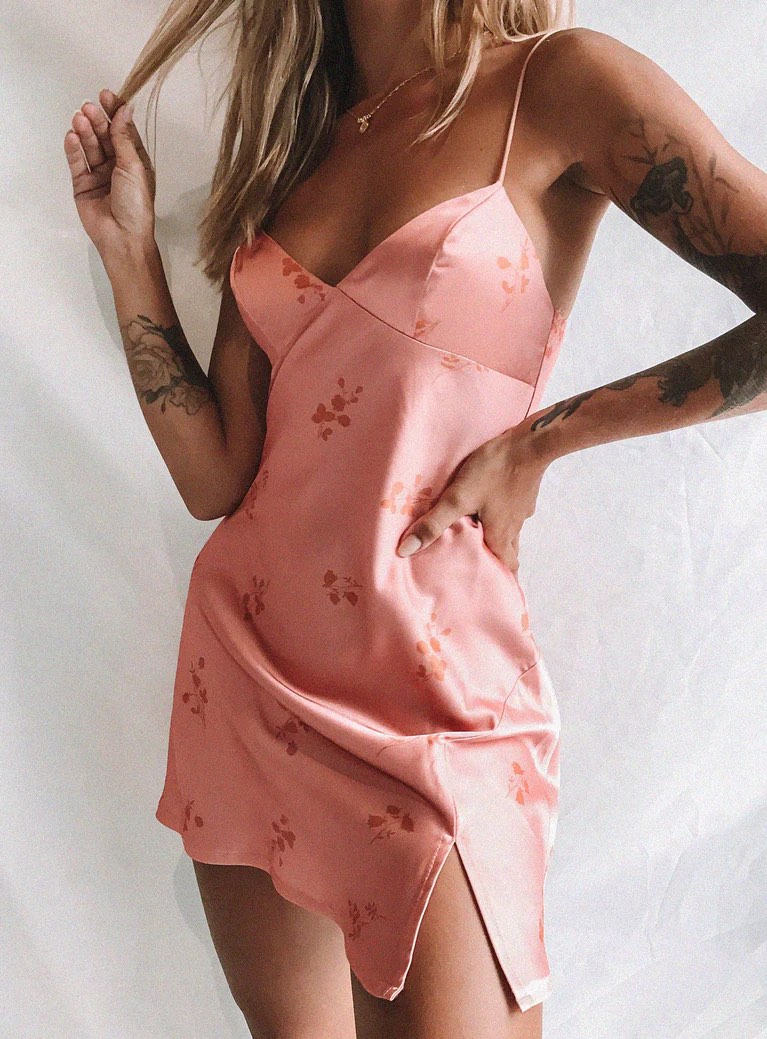 Princess Polly Pink Slip Summer Dress Women s Fashion Dresses