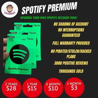 🔥Promotion🔥Spotify Premium Giftcard