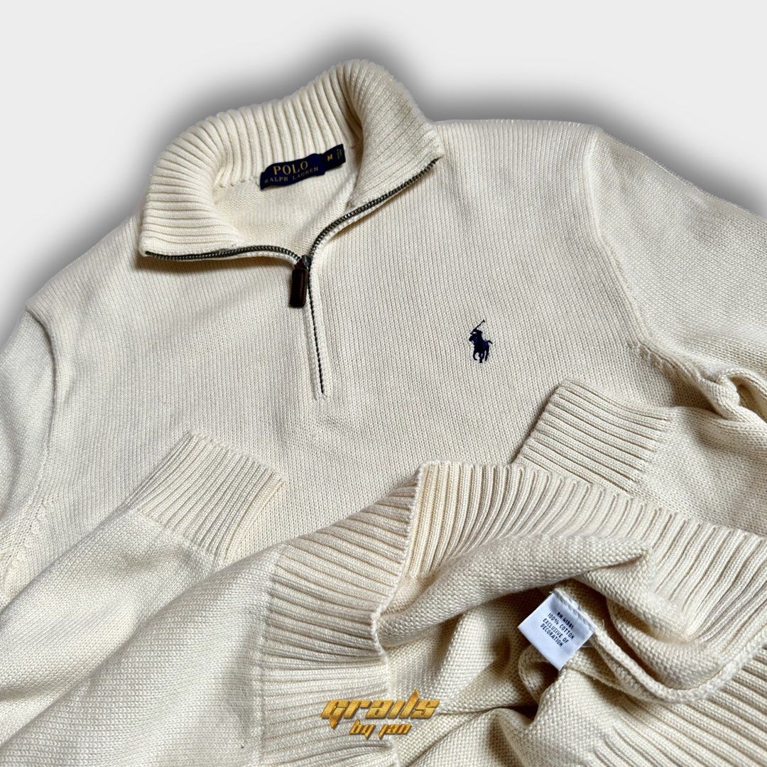 Ralph lauren sales quarter zip cream