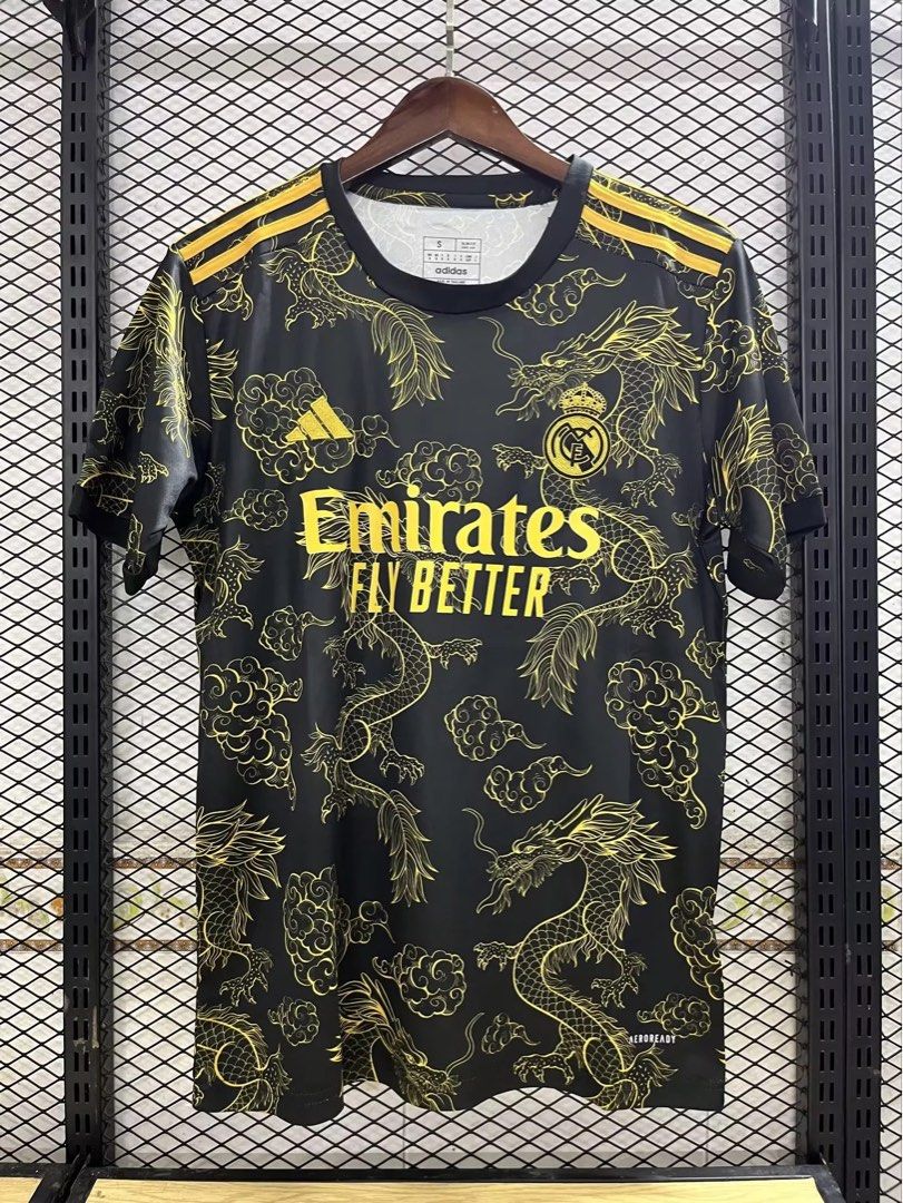 Real madrid clearance black gold jersey