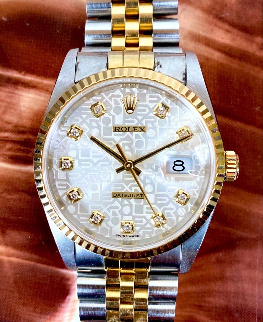 Rolex 16233 Automatic Half Gold Men Watch Luxury Watches on