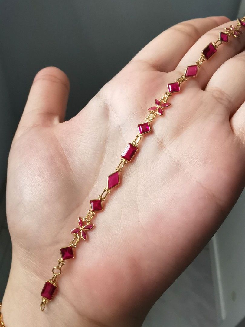 Real cheap ruby bracelet