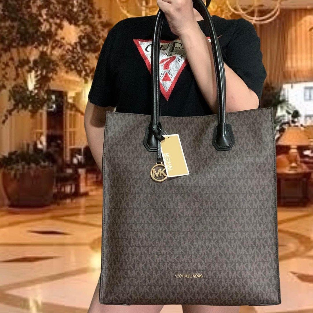 Michael Kors brown tote bag, Luxury, Bags & Wallets on Carousell