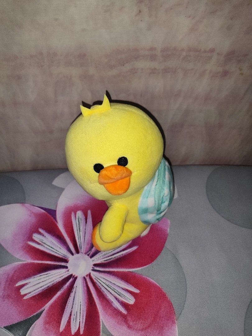 Sally the Duck in Backpack Plush Toy (Category: Plushies & Soft Toys) located in Manila. Submitted by laministuffedtoys (Listing ID 1256146778, Image 2). Description: what you see is what you get.