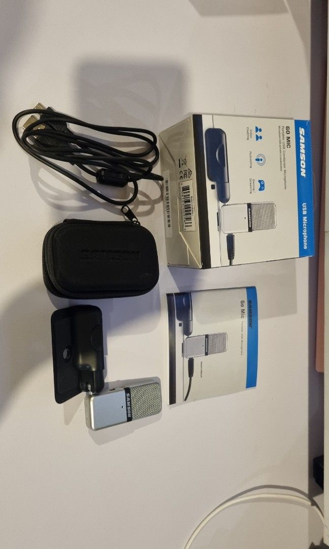 Samson Usb Microphone (Category: Microphones) located in Quezon City. Submitted by prelovedbyjullibee (Listing ID 1256223766, Image 3). Description: Good as brand new with box and manual Rfs: Decluttering.