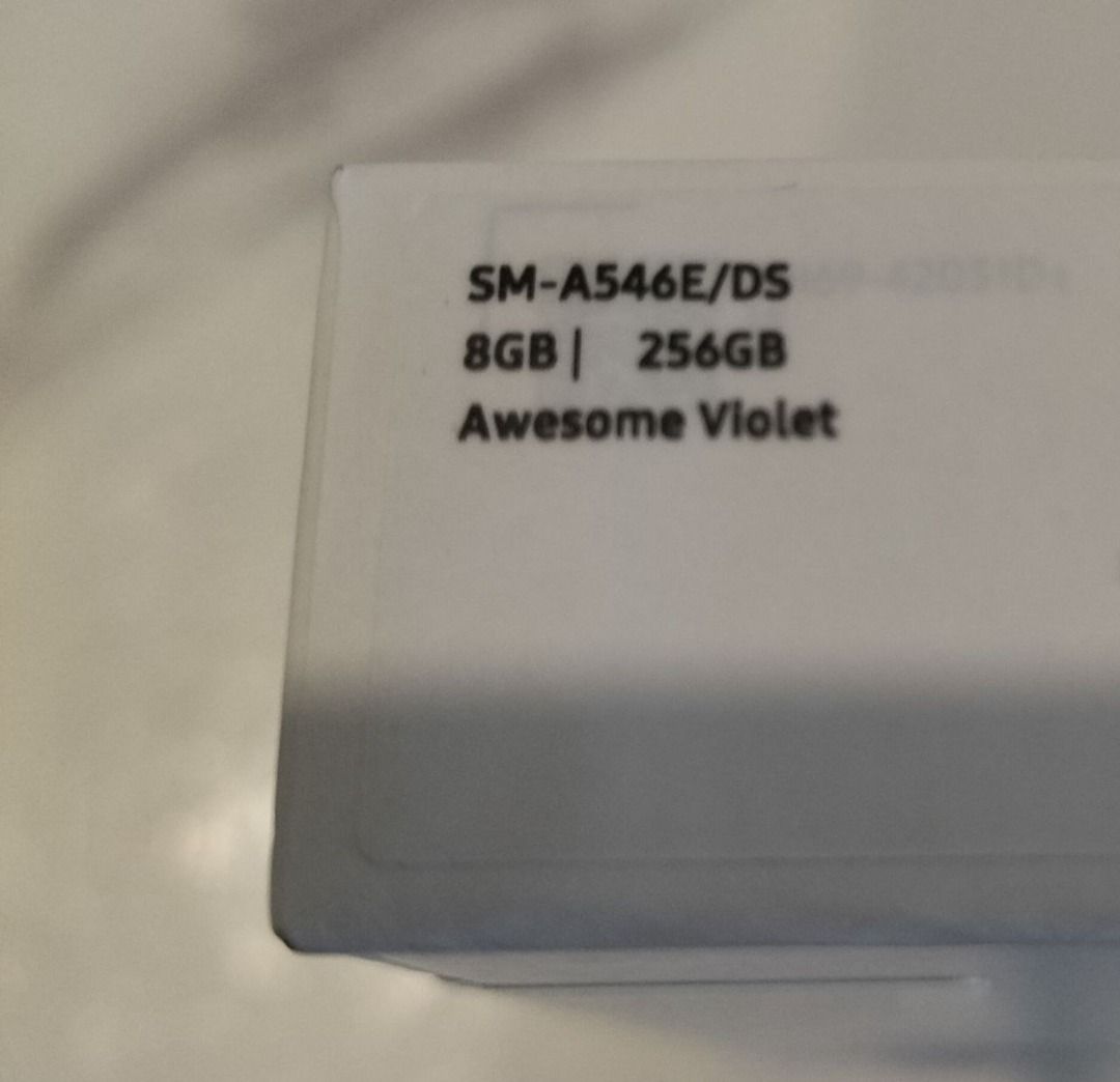 Samsung Galaxy A54 5G (SM-A546E/DS)(8GB RAM 256GB ROM)(Awesome Violet)