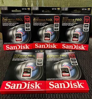 SANDISK EXTREME PRO SD CARD SDXC UHS-1 CARD 4K AVAILABLE 512gb 256gb 128gb 64gb 32gb