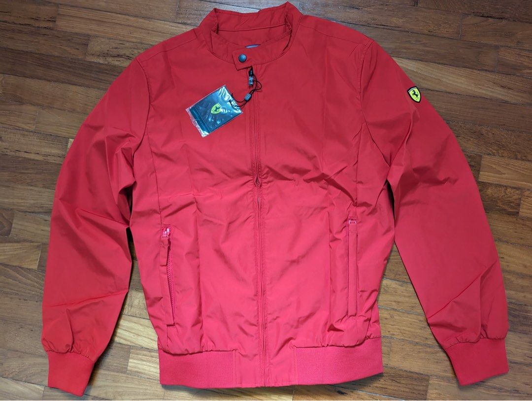 SCUDERIA FERRARI Red T3 Lami Tech Jacket Men s Fashion Coats