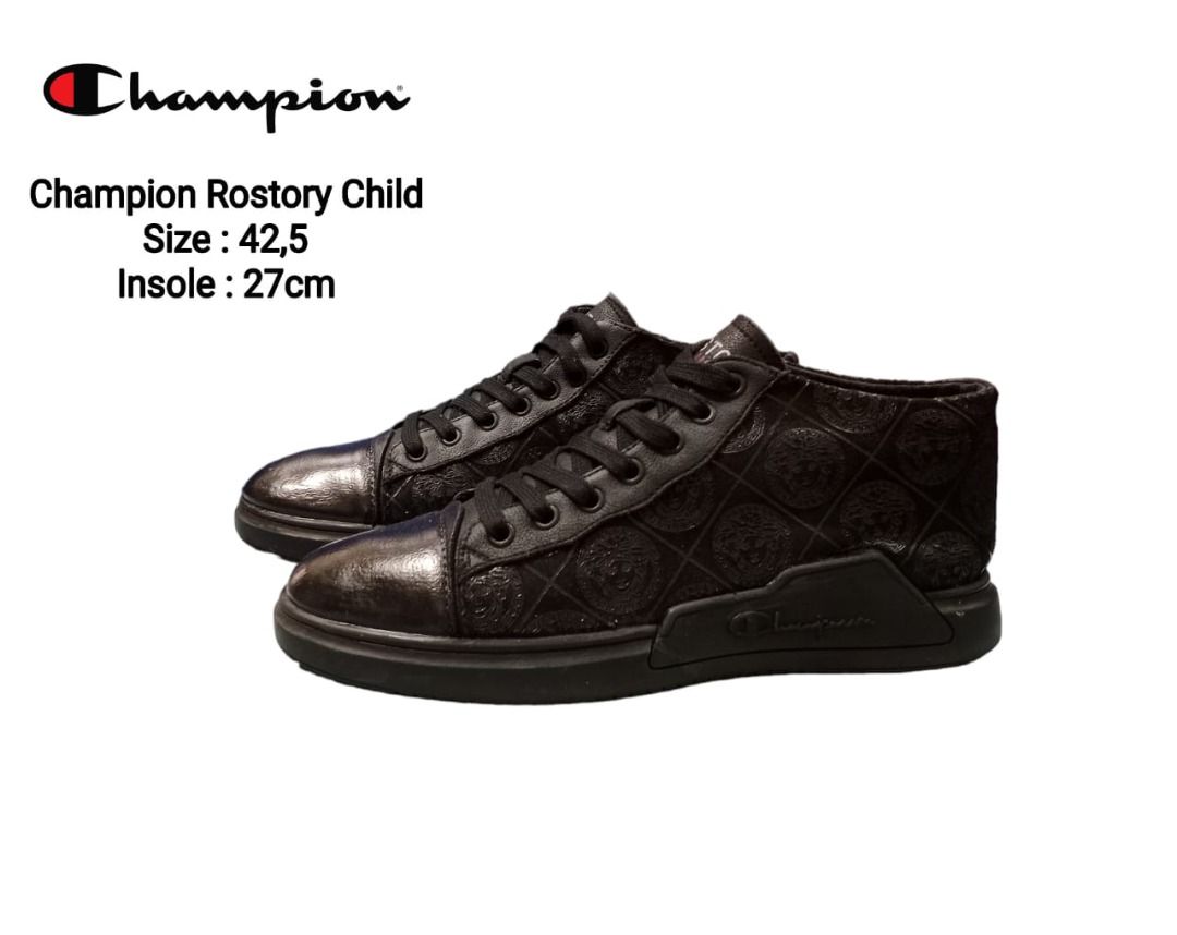 Sepatu Champion high top Rostory Child Leather Size 42.5, Fesyen Pria