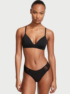 SEXY ILLUSIONS BY VICTORIA'S SECRET No-Show Floral Lace Thong Panty