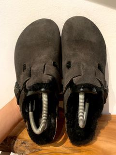 Shearling Birkenstock Boston Clogs