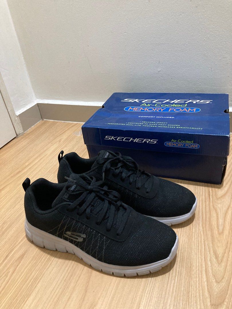 Harga skechers air cooled memory foam sales