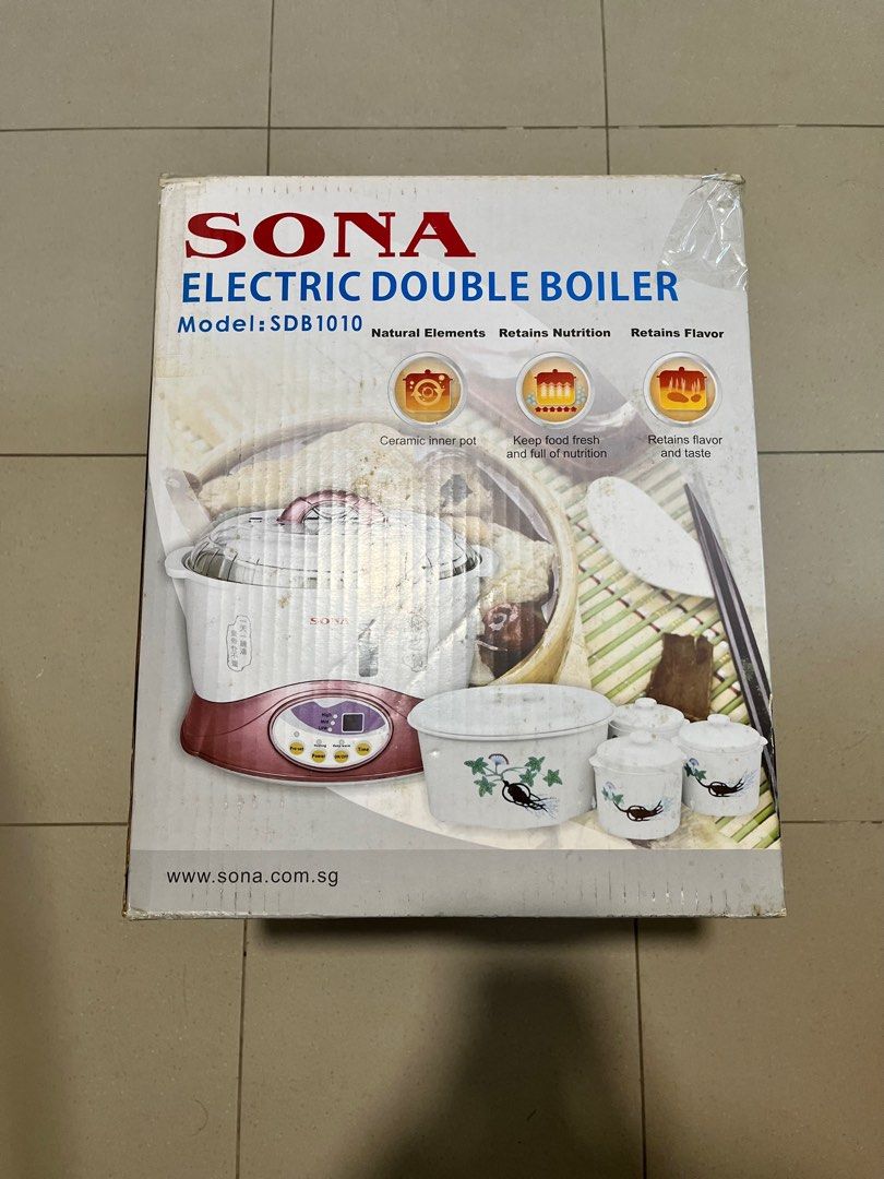 Sona Electric Double Boiler, Furniture & Home Living, Kitchenware
