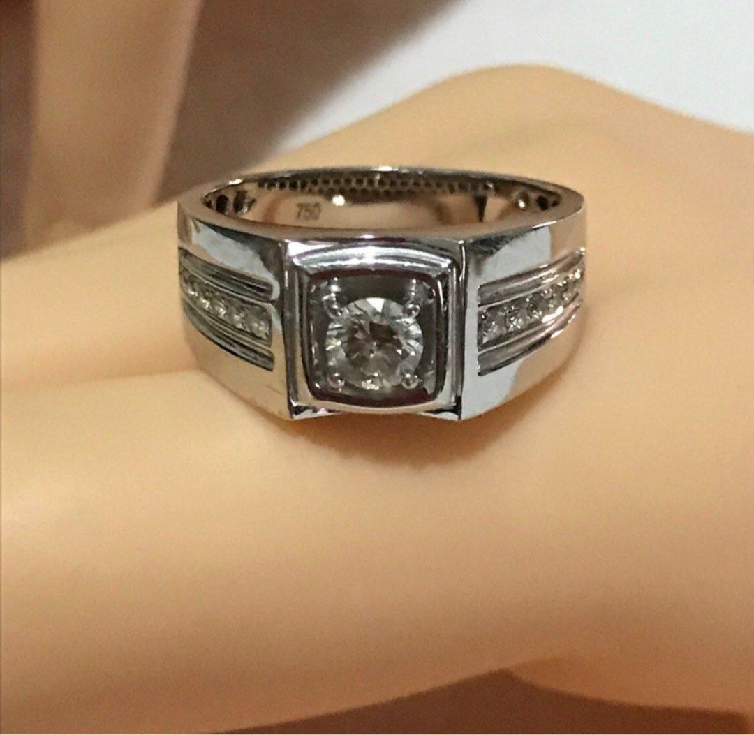 Real diamond ring for men on sale