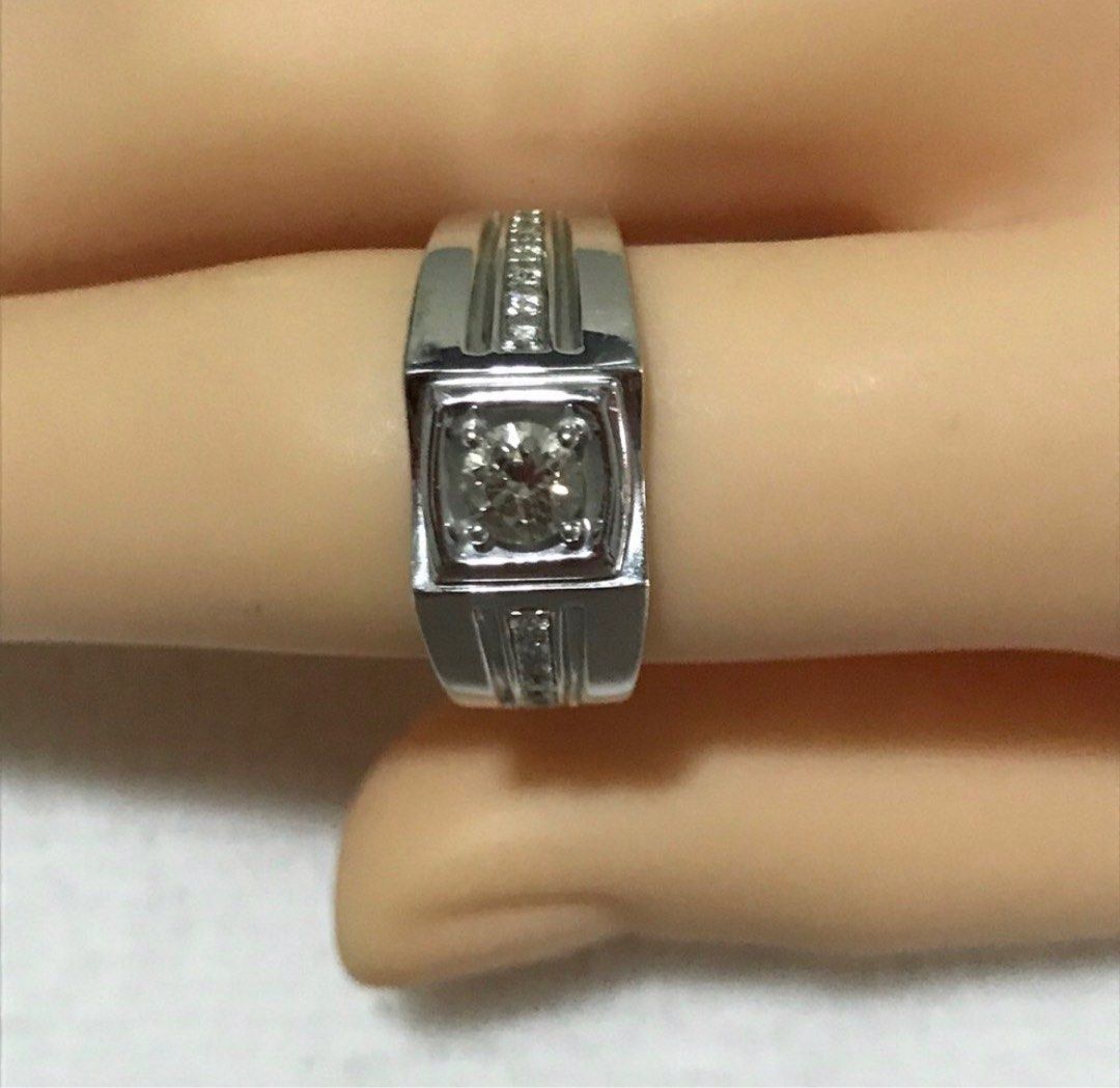 Pure diamond clearance ring for men