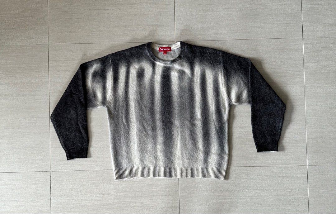 supreme blurred logo sweater black Msize